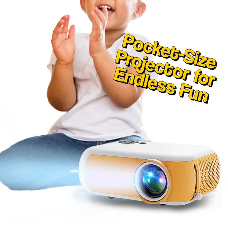 Mini Kids Projector with Built-In Speaker