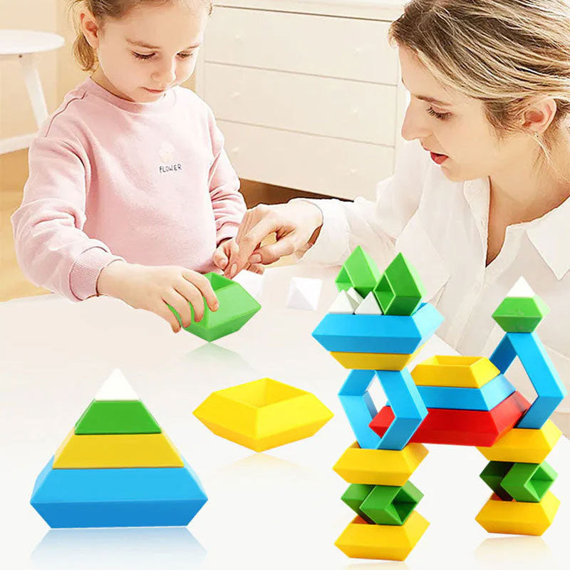 Pyramid building blocks toys online