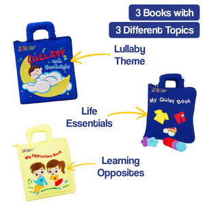 Quiet Books Interactive Learning Bundle (3-Piece Set)