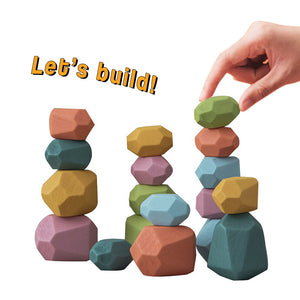 Wooden Stones Stacking Toy