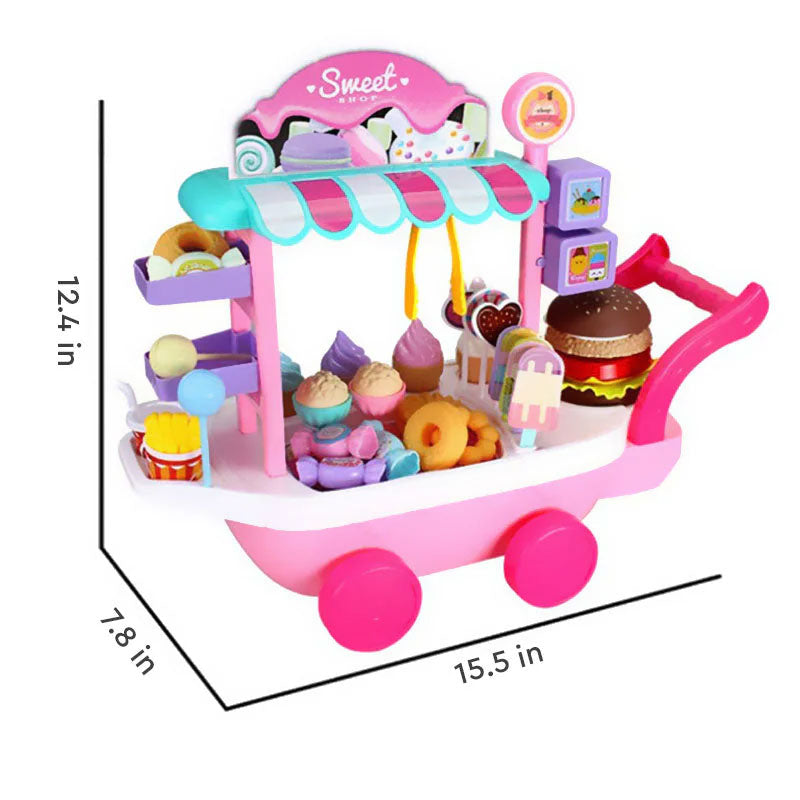 Little Vendor Ice Cream Cart Little Learners Toys