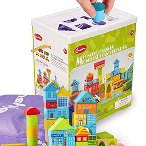 Mini Town Early Education Block Set