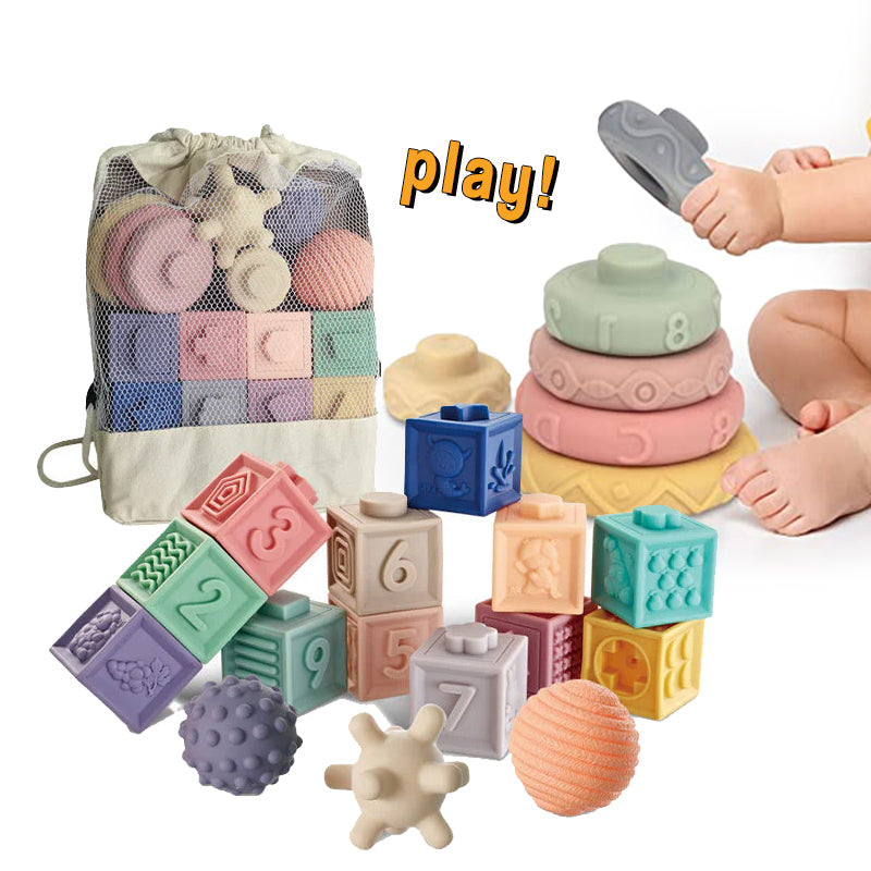 SoftStack Baby Blocks Little Learners Toys