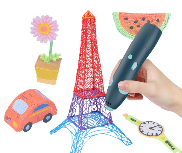 Draw in the air with the silver Nano 3D Printing Pen from 3D&Print